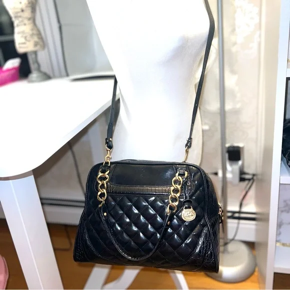 25th Anniversary Edition Black Brahmin Quilted Leather Handbag - Picture 4 of 12